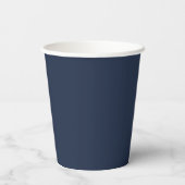 Opulent Blue Wedding Pappbecher (Rückseite)