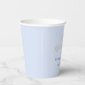 Opulent Blue Wedding Pappbecher (Rechts)
