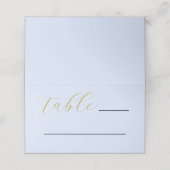 Opulent Blue Wedding Platzkarte (Außenseite Aufgefaltet)