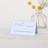 Opulent Blue Wedding Platzkarte (Vorderseite)