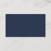 Opulent Blue Wedding Platzkarte (Rückseite)