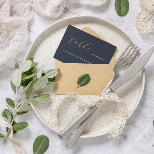 Opulent Blue Wedding Platzkarte