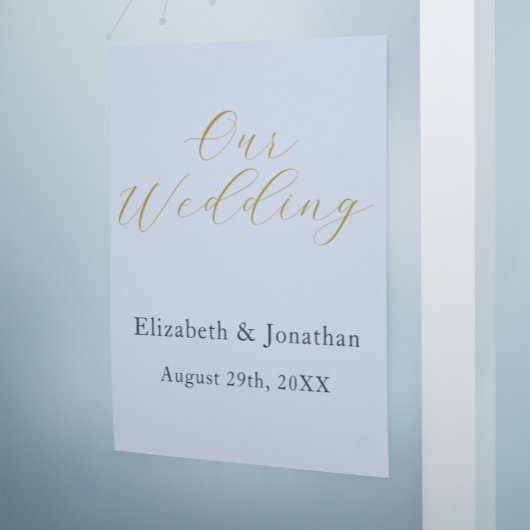 Opulent Blue Wedding Poster