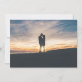 Opulent Blue Wedding Save The Date (Rückseite)