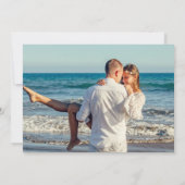 Opulent Blue Wedding Save The Date (Rückseite)