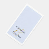Opulent Blue Wedding Serviette (Ecke)