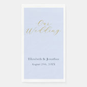 Opulent Blue Wedding Serviette (Vorderseite)