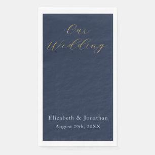 Opulent Blue Wedding Serviette