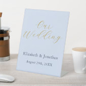 Opulent Blue Wedding Sockelschild (In SItu)