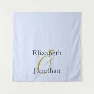 Opulent Blue Wedding Wandteppich