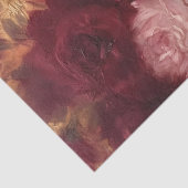 Opulent burgundy and errush English Rose gold Seidenpapier (Detail)