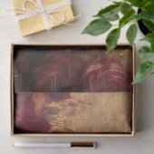 Opulent burgundy and errush English Rose gold Seidenpapier (Geschenk)