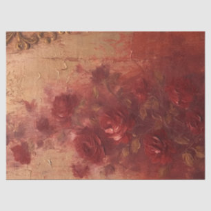Opulent burgundy tiefroten französischen Rose Gold Seidenpapier