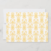 Opulent Damask Einladung (Dusche oder Party) (Rückseite)