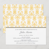Opulent Damask Einladung (Dusche oder Party) (Vorne/Hinten)