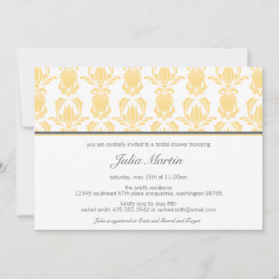 Opulent Damask Einladung (Dusche oder Party)