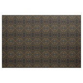 Opulent Deco Grid Full Liquid Gold Black Monochrom Stoff (Yard (91,4 cm))