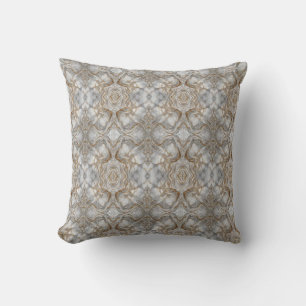 "Opulent Elegance: Goldgezinkter Marmor Kissen