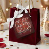 Opulent Elegant Ruby Red Gemstones 65th Birthday Geschenkanhänger