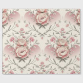 Opulent Floral Elegante Geschenkpapier (Flach)