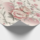 Opulent Floral Elegante Geschenkpapier (Ecke)