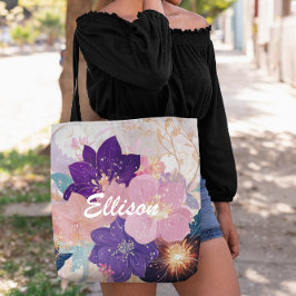 Opulent Floral Symphony Tasche