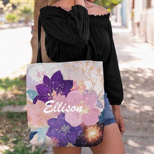 Opulent Floral Symphony Tasche