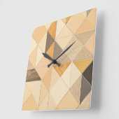 Opulent Garden Cascade Quadratische Wanduhr (Winkel)