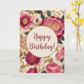 Opulent Garden Rose Karte (Gelbe Blume)