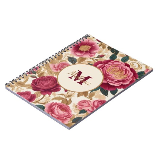 Opulent Garden Rose Notizblock (Linke Seite)