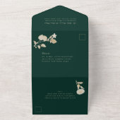 Opulent Gilded Garden Wedding All In One Einladung (Außenbereich)