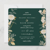 Opulent Gilded Garden Wedding Einladung (Vorderseite)