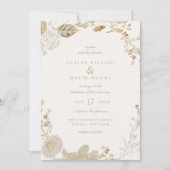 Opulent Gilded Garden Wedding Einladung (Vorderseite)