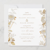 Opulent Gilded Garden Wedding Einladung (Vorderseite)