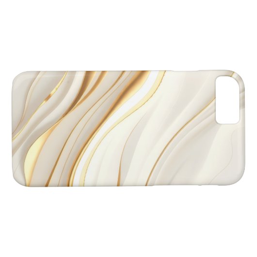 "Opulent Gold and Cream Marble Swirls" Case-Mate iPhone Hülle (Rückseite (Horizontal))