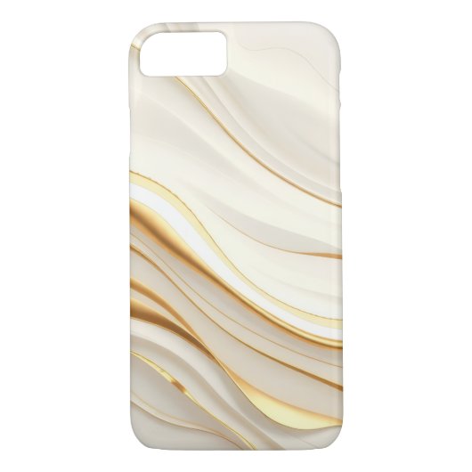 "Opulent Gold and Cream Marble Swirls" Case-Mate iPhone Hülle (Rückseite)