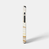 "Opulent Gold and Cream Marble Swirls" iPhone Hülle (Linke Seite)