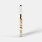 "Opulent Gold and Cream Marble Swirls" iPhone Hülle (Rechte Seite)
