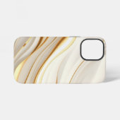 "Opulent Gold and Cream Marble Swirls" iPhone Hülle (Rückseite (Horizontal))