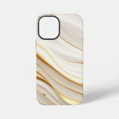 "Opulent Gold and Cream Marble Swirls" iPhone Hülle (Rückseite)