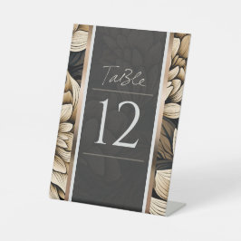 Opulent Gold & Champagne Bloom Sockelschild