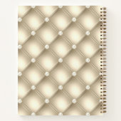 Opulent Gold Diamond Cushion Notizblock (Rückseite)