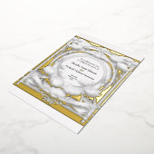 Opulent Gold Floral Motif, Einladung zur Hochzeits (Gedreht)