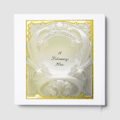 Opulent Gold Motif Atelier Gästebuch (Rückseite)