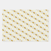 Opulent Gold und White Multi Gemustert Geschenkpapier Set (Vorderseite)