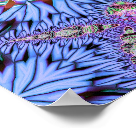 Opulent Hexagram Variation 4 Art Print Poster (Ecke)