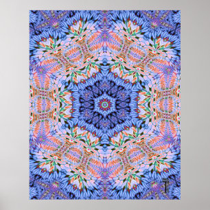 Opulent Hexagram Variation 4 Art Print Poster