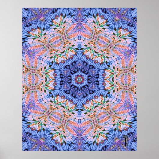 Opulent Hexagram Variation 4 Art Print Poster (Vorne)