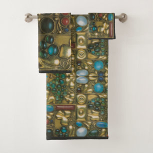 Opulent Josef Hoffmann Design Badhandtuch Set