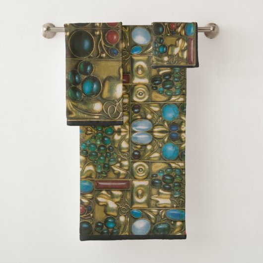 Opulent Josef Hoffmann Design Badhandtuch Set (Insitu)